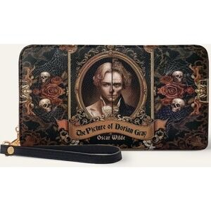 "The Picture Of Dorian Gray" Wallet Horror Goth Halloween Oscar Wilde New